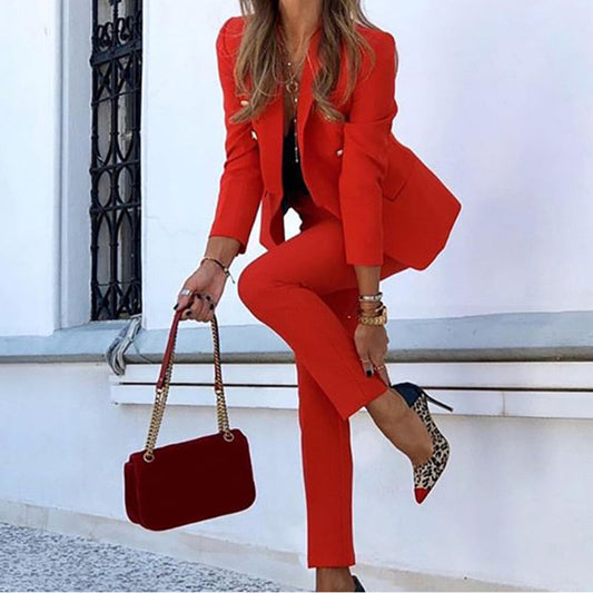 Isidora - Damen Anzug mit tailliertem Blazer und Slim-Fit-Hose