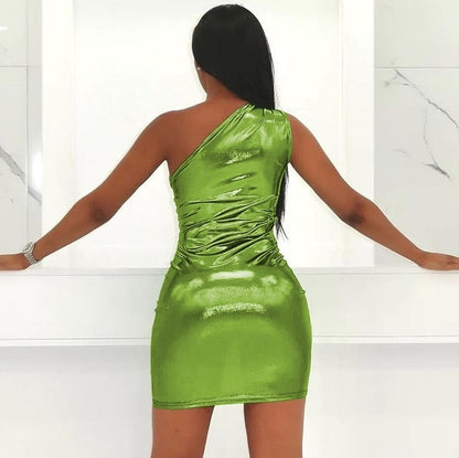 Lyra – Damen One-Shoulder Minikleid