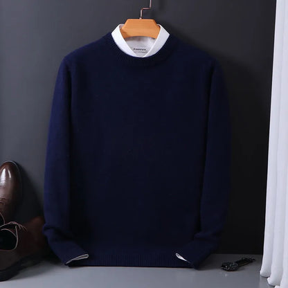 Mark - Herren Pullover Strickpullover Rundhals Wintermode