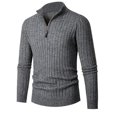 Ricardo - Herren Strickpullover mit Reißverschlusskragen