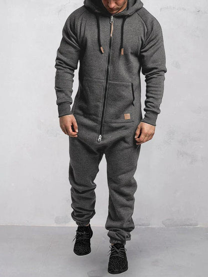 Marek – Komfortabler Fleece-Overall im modernen Freizeit-Look für Herren