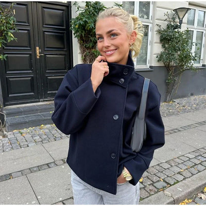 Liana – Elegante Kurzjacke mit Stehkragen Damen
