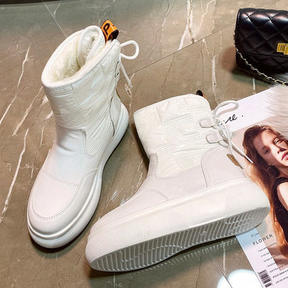 Lina - Warmer Damen Winterstiefel zum Schnüren