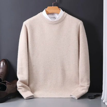Matteo - Herren Feinstrickpullover mit Rundhalsausschnitt