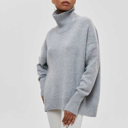 Isabelle - Damenpullover Wolle mit Rollkragen und Oversize-Schnitt
