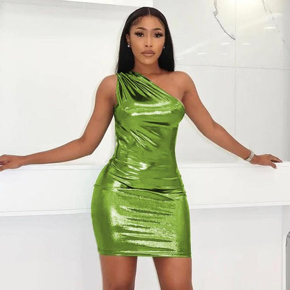 Lyra – Damen One-Shoulder Minikleid