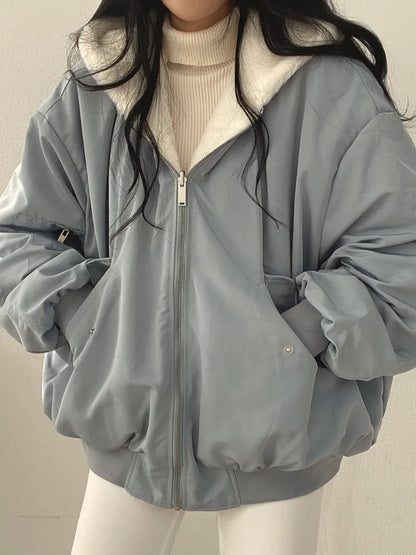 Clara - Damen Winterjacke mit Teddyfutter