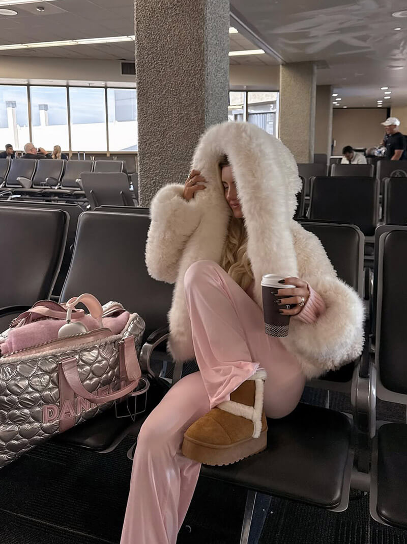 Isabella – Kuschelige Oversize-Felljacke Damen