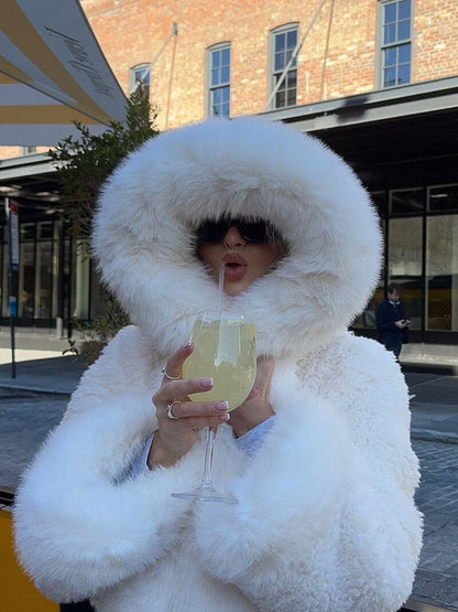 Isabella – Kuschelige Oversize-Felljacke Damen