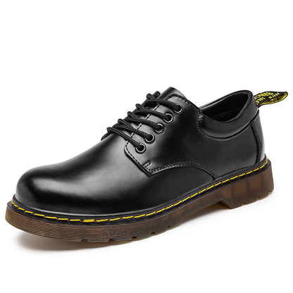 Leon - Herren Leder Halbschuhe mit Schnürung und robuster Sohle