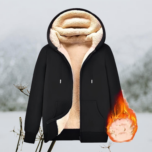 Matthias - Herren Fleecejacke mit dicker Teddyfütterung