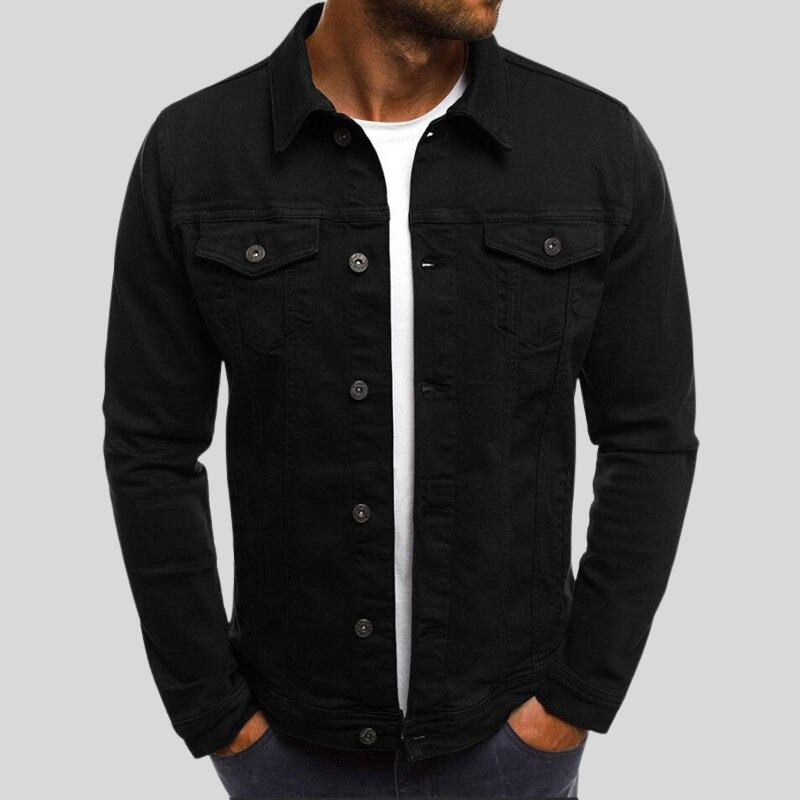 Leon – Klassische Herren Freizeitjacke im Denim-Stil