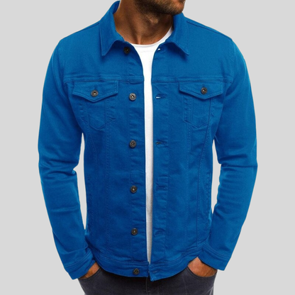 Leon – Klassische Herren Freizeitjacke im Denim-Stil