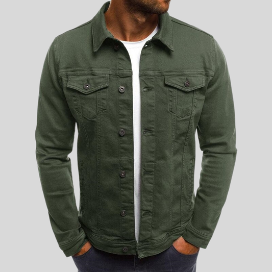 Leon – Klassische Herren Freizeitjacke im Denim-Stil