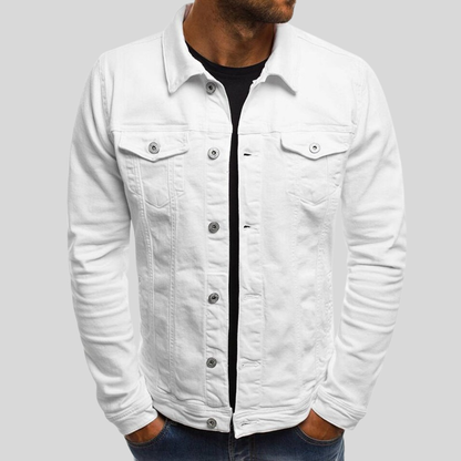 Leon – Klassische Herren Freizeitjacke im Denim-Stil