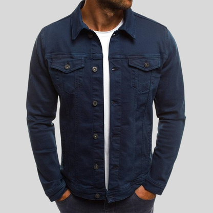 Leon – Klassische Herren Freizeitjacke im Denim-Stil
