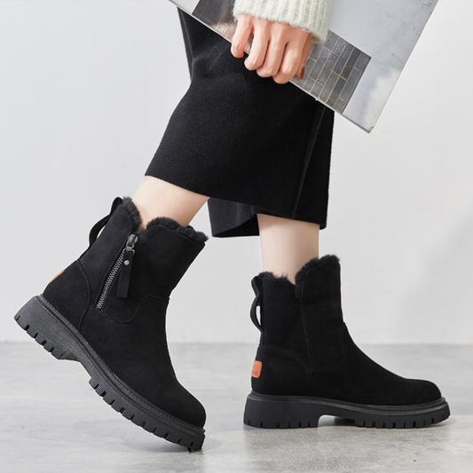 Naira – Damen Stiefeletten mit Warmfutter und Reißverschluss