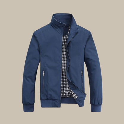 Lorenzo – Herrenjacke aus Baumwolle mit Stehkragen für den Übergang