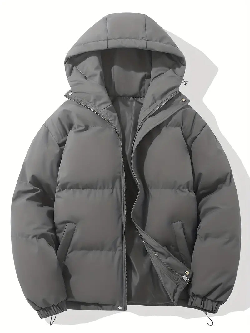 Liam – Herren Winterjacke mit Kapuze und Reißverschluss
