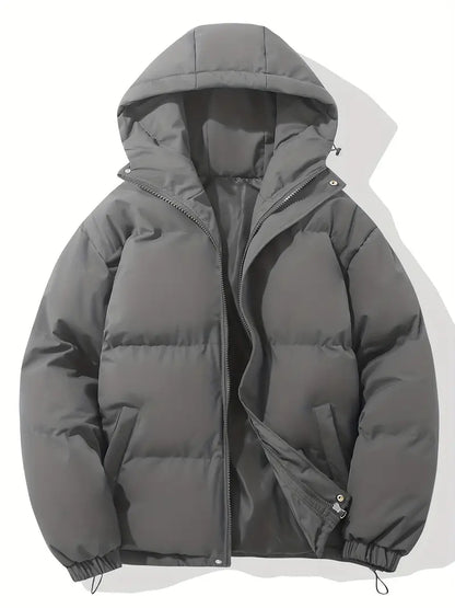 Liam – Herren Winterjacke mit Kapuze und Reißverschluss
