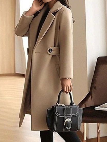 Clara – Klassischer Wollmantel Damen