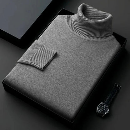 Adrian - Herren Rollkragenpullover mit Rippbündchen