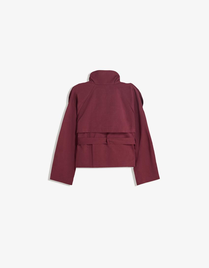 Camila – Kurztrenchcoat Damen mit Taillengürtel