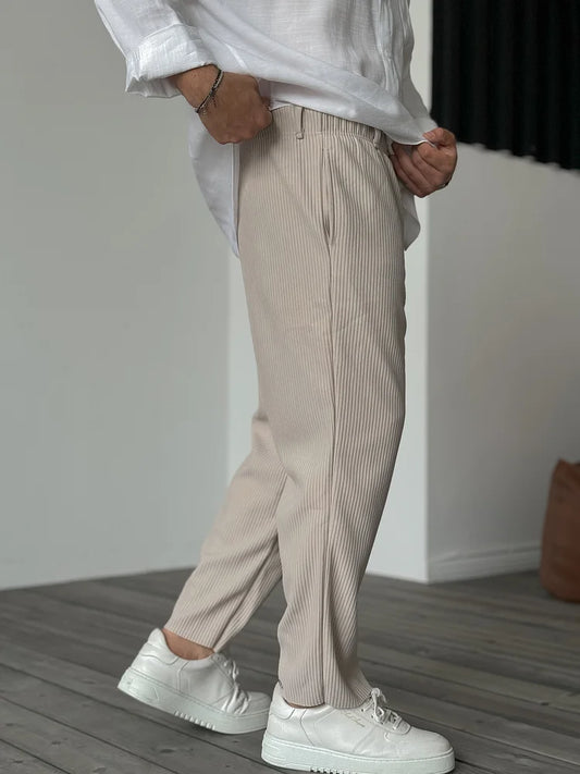 Leon – Plissee Freizeit Hose Herren