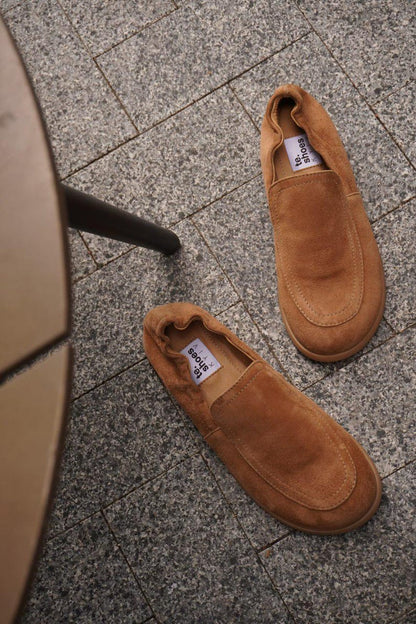 Loafer aus cognacfarbenem Wildleder