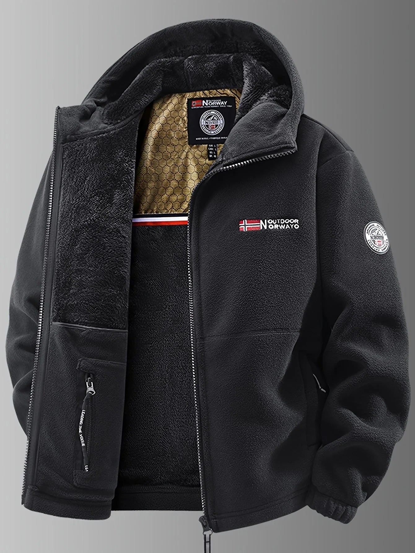 Liam – Warme Fleece-Outdoorjacke für Herren