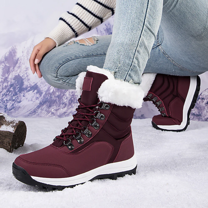 Mira - Damen Winter Schneestiefel mit Fellfutter und rutschfester Sohle