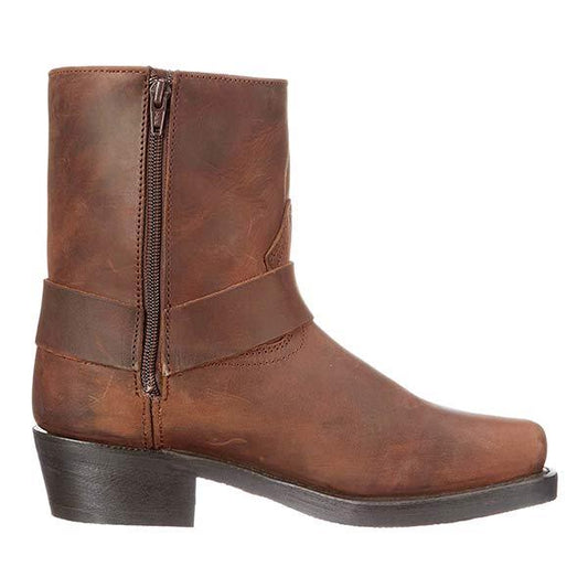Lukas - Herren Biker Stiefel aus Leder mit klassischem Harness