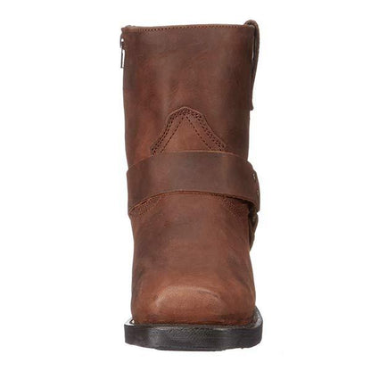 Lukas - Herren Biker Stiefel aus Leder mit klassischem Harness