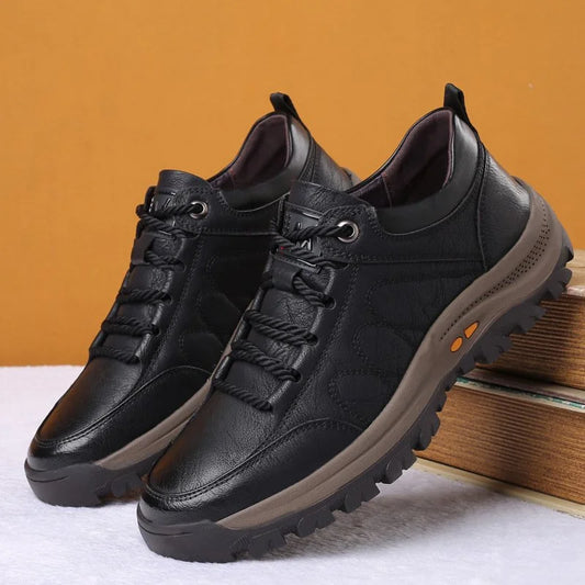 Leonard – Herren Lederschuhe schwarz mit rutschfester Sohle