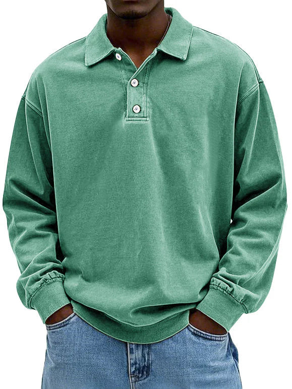 Noah – Lässiges Polo Sweatshirt Herren Langarm