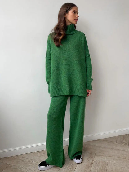 Milena - Damen Strick Set Oversize Pullover