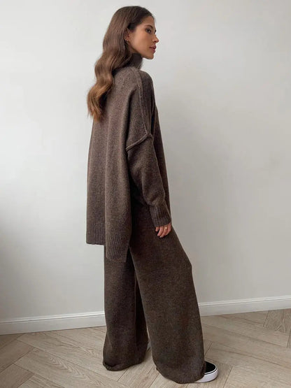 Milena - Damen Strick Set Oversize Pullover