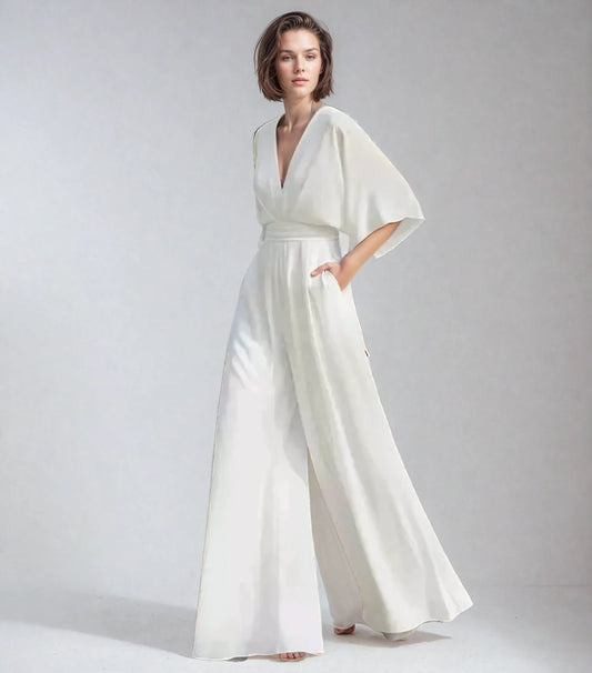 Julia – Eleganter Wide-Leg Jumpsuit im modernen Premium-Look für Damen