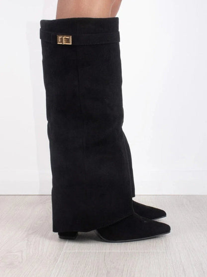 Amelia – Kniehohe Wildlederstiefel Damen